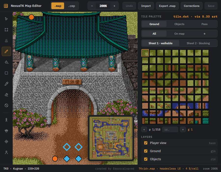 Player view opens Kugnae's south gate